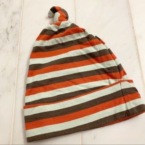 Kate Quinn organic cotton baby hat w/knitted top